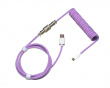 Coiled Cable USB-C to USB-A 1.5m - Aviator - Dream Purple