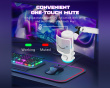 Ampligame AM6 Condenser Microphone with RGB - White