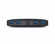 USB 3.0 Adapter 4-Ports - Black