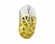 BEAST X Max Wireless Gaming Mouse - White/Yellow [Omron Opticals]