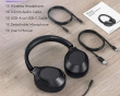 X3 Bluetooth ANC Headphones Over-Ear - Black