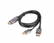 HDMI to DisplayPort Cable 4K Black - 1m