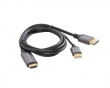 HDMI to DisplayPort Cable 4K Black - 1m