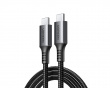 Fast Charging USB-C to USB-C PD Cable 2m - Black/Gray