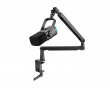 TAM8 Dynamic Gaming Microphone and Boom Arm - Black