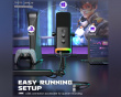 TAM8 Dynamic Gaming Microphone and Boom Arm - Black