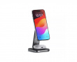 2-in-1 Foldable Qi2 Wireless Charging Stand - Space Grey