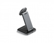 2-in-1 Foldable Qi2 Wireless Charging Stand - Space Grey