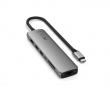 Satechi 7-i-1 USB-C Slim Multiport Adapter med Ethernet - Space Grey