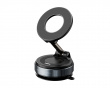 Vacuum Phone Holder with Magnetic Ring - Black