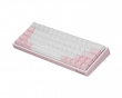 Xpunk 63 Magnetic 60% ANSI Gaming Keyboard - Pink/White