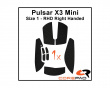 Soft Grips for Pulsar X3 Mini RHD - Black