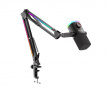 AmpliGame AM8PROT Microphone with Boom Arm - Black