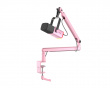 TAM8 Dynamic Gaming Microphone and Boom Arm - Pink