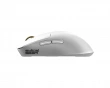 HELIX 8K Wireless Gaming Mouse - White [Yellow Scroll-Wheel]