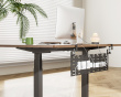 Vertical Cable Tray for Desk - Black