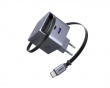 45W GaN Fast Charger with Retractable Cable