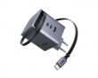 100W GaN Fast Charger with Retractable Cable