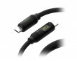 USB-C 4.0 LED Display 8K 240W Cable – 1M – Black
