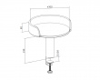 Table-Mounted Cat Bed - Black