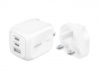 BoostCharge Pro GaN 70W Wall Charger with Travel Adapter