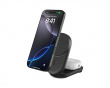 UltraCharge 2-in-1 Qi2 Wireless Charger - Black