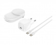 UltraCharge 2-in-1 Qi2 Wireless Charger - White
