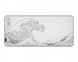 The Great Wave XXL Mousepad - White