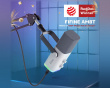 AM8T USB/XLR Dynamic Microphone and Boom Arm - White