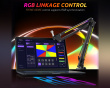 RGB Metal Microphone Boom Arm - Black