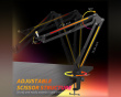 RGB Metal Microphone Boom Arm - Black