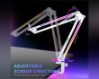 RGB Metal Microphone Boom Arm - White