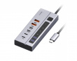 6-Port USB-C Hub 10Gbps LED-display