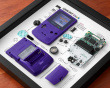 Retro Art Nintendo Gameboy Color Console Display - Purple