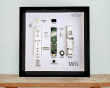 Retro Art Nintendo Wii Remote Controller Display - Grey