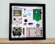 Retro Art Nintendo Gameboy Original Console Display - Grey