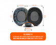 Nova Wireless Ear Cushions - Black `