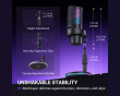 A9S Black RGB Condenser Microphone for Recording