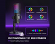 A9S Black RGB Condenser Microphone for Recording