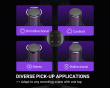 A9S Black RGB Condenser Microphone for Recording