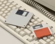 Floppy Disk Style SSD Enclosure - Grey