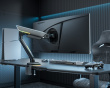 Titan Heavy-Duty Monitor Arm with RGB 24″-57″ - Grey