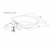 Foldable Table-Mounted Cat Bed - White