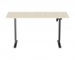 Height Adjustable Standing Desk (1600X700) - Black /Oak table top