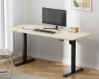 Height Adjustable Standing Desk (1600X700) - Black /Oak table top