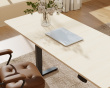 Height Adjustable Standing Desk (1600X700) - Black /Oak table top