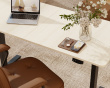 Height Adjustable Standing Desk (1600X700) - Black /Oak table top