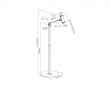 Universal Tablet Floor Stand - Black