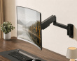 Heavy-Duty Wall Mount for Monitor - Black