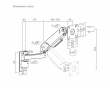 Heavy-Duty Wall Mount for Monitor - Black